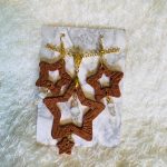 real leather large embossed floating star sets your choice of wine or gold - Image 3