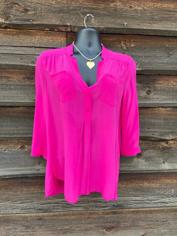 Victoria Secret Collectors Model 100% Pure Silk Blouse Size Medium