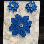 Faux leather pin and earring sets in a variety of colours with a touch of shimmer - Image 5