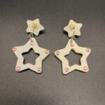 Star crystal dangle earrings - Image 2