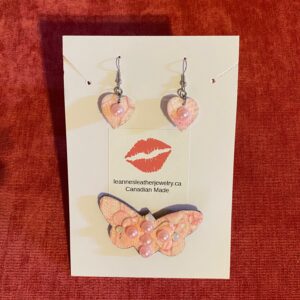 Pink Passion Butterfly pin set